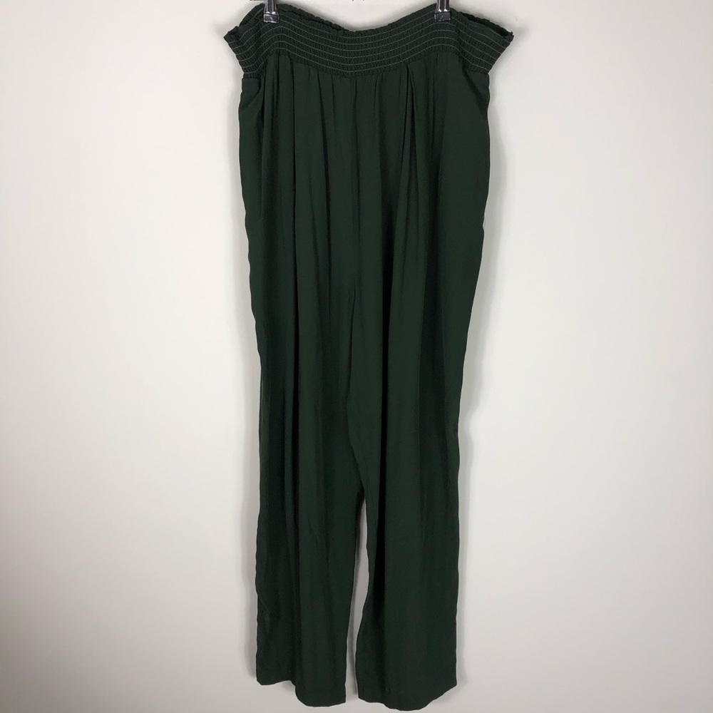 Eileen Fisher Slouchy Rayon Green High Waist 364